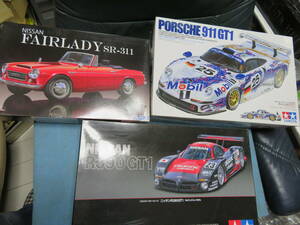  Fujimi 1/24 Nissan Fairlady -SR-311 Tamiya Nissan R390GT1 Porsche 911GT1