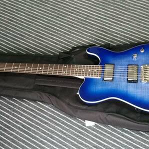 送料無料【G&L】Tribute ASAT Deluxe Carved Top / Bright Blueburstの画像8