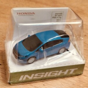 【希少・非売品】ホンダ インサイト Honda INSIGHT LEDライト付キーホルダー チョロQ プルバック式ミニカー 