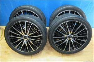 ★★5698★VERTHANDI 19×8J・ET38・穴5・PCD114.3・社外アルミホイール4本・245/40R19タイヤ付き出品・★★