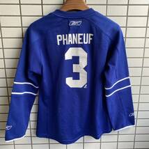 リーボック Reebok NHL ccm TORONTO MAPLE LEAFS トロントメープルリーフス ゲームシャツ ホッケーシャツ サイズM Dion Phaneuf_画像2