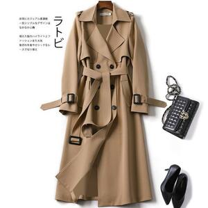  женский длинный длина тренчкот стиль одноцветный ремень имеется elegant внешний пальто ходить на работу x200