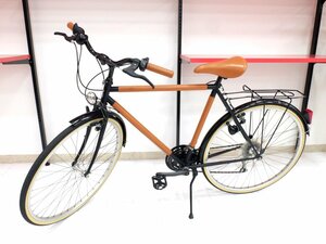 1円スタート 【HERMES エルメス】 HERMES×PEUGEOT プジョーコラボ 自転車 レザー ブラック×ブラウン