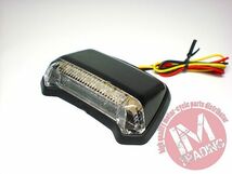 LEDフェンダーマウントテールランプ クリアレンズ バイク用 ゆうパケット対応 KLX250 KLX125 Dトラッカー KDX250 シェルパ KSR110等に◇_画像1