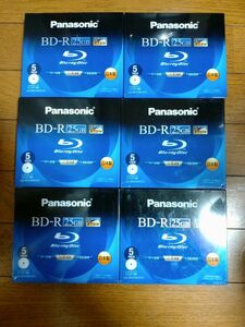 30枚 新品未開封 LM-BR25MDH5 パナソニックの日本製BD-R 25GB 5枚入り 6セット