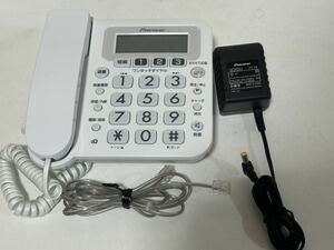 PIONEER デジタルコードレス電話機 TF-SA10S-W 本体のみ 