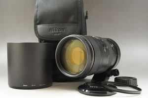 1円~【80】Nikon／ニコン　AF　VR-Nikkor　80-400mm　f/4.5-5.6D　ED　望遠ズームレンズ　ケース付