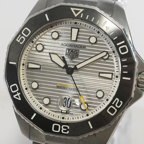 1円~【252】実働 TAG HEUER／タグホイヤー AQUARACER／アクアレーサー プロフェッショナル300  WBP201C 自動巻き デイト 純正ベルトの画像1