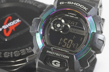 1円~【271】実働　CASIO／カシオ　G-SHOCK　G-LIDE　GLS-8900AR-1JF　クオーツ　ブラック　オーロラ　メンズ　腕時計　箱付_画像1