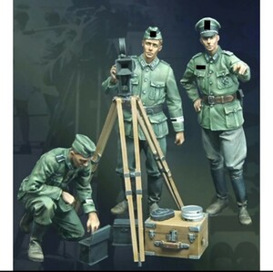 【送料無料】送料無料　1/35　レジンフィギュア　第二次世界大戦　ドイツ兵 ３体セット
