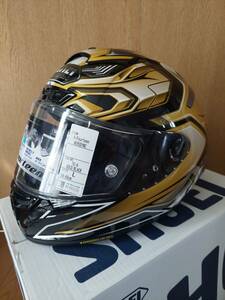 新品未使用！SHOEI（ショウエイ）製　X-Fourteen　AERODYNE　GOLD/BLACK　サイズL