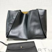 ステラマッカートニー トートバッグ STELLA MCCARTNEY ハンドバッグ レザー ショルダーバッグ 黒 ブラック ステラロゴ W8542/1000_画像3