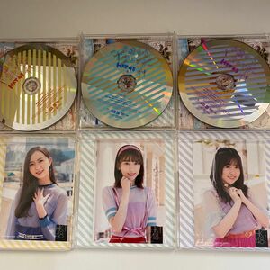 片思いカレンダー　CDとブロマイドセット 生写真 アイドル トレカ CD DVD HKT48 冨吉明日香 宮脇咲良　森保まどか