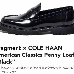 fragment design x Cole Haan ペニーローファー 黒