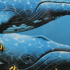宇宙アートの第一人者,マイケルデビッドワード「ビッグブルー」ミクストメディア版画,希少品, 成行きの画像2