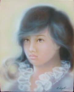 Art hand Auction Shell Art Award Winner, Deguchi Osamu Woman No. 3 Original, No frame, Market 183wnf0374, Painting, Oil painting, Portraits