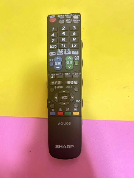 SHARP シャープ AQUOS テレビリモコン GA674WJSA