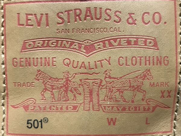 Levi”s 501 size-W27(平置き35)L28(股下71)(裾幅17) 中古(ほぼ新品-1回使用) 送料無料 NCNR