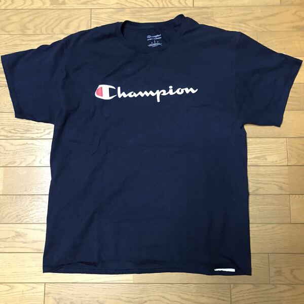 Champion MEN’S SHORT SLEEVE T-SHIRTS size-L(着丈68身幅55) 中古(美品) 送料無料 NCNR