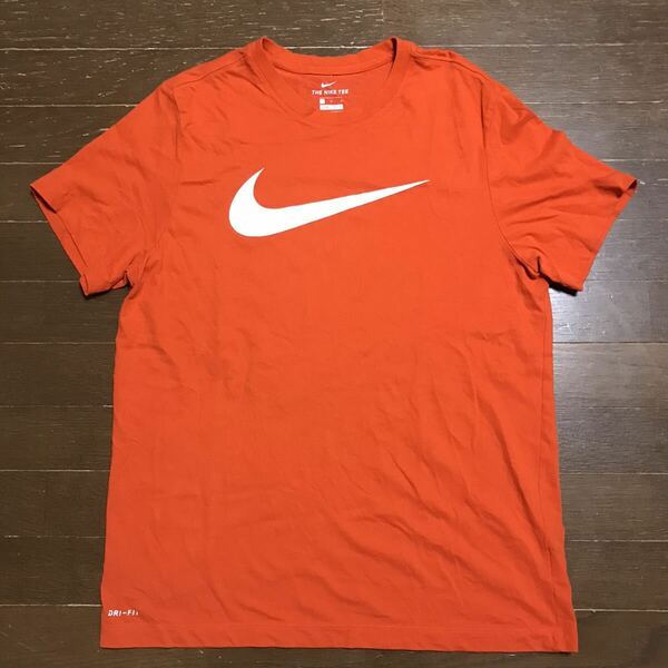 NIKE DRI-FIT MEN’S SHORT SLEEVE T-SHIRTS size-L(着丈72身幅55) 中古(美品) 送料無料 NCNR