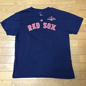 MLB BOSTON RED SOX #50 MOOKIE BETTS MEN’S SHORT SLEEVE T-SHIRTS (Majestic) size-L(着丈69身幅57) 中古 送料無料 NCNR