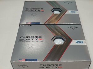 キャロウェイ　CHROME　SOFT　X LS　クロームソフト　X　LS　 トリプルトラック ゴルフボール　 色　ホワイト　2ダース