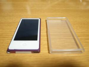 【美品】 iPod nano 第7世代　16GB パープル MD479J 動作確認済み 新品ケース付き