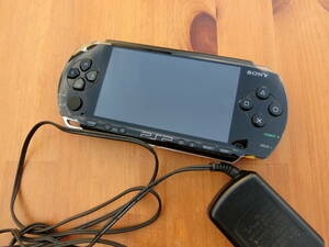 【1円～SONY】PSP-1000 ブラック ダライアスバーストソフト付き コード