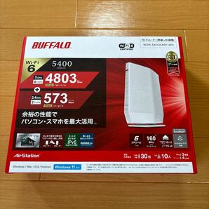 未開封品！　バッファロー BUFFALO Wi-Fiルーター 4803＋573Mbps AirStation WSR-5400AX6P-WH 