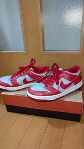 1円スタート NIKE DUNK LOW CITY ATTACK 630358-061 シルバー レッド 26.5cm ナイキ ヴィンテージ 90s ダンク ロー 初期復刻 ネバダ大学