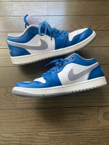 Nike AIR JORDAN 1 Low "True Blue" 553558-412 27.5cm