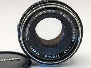 ★極上品★ オリンパス OLYMPUS OM-SYSTEM F.ZUIKO AUTO-S 50mm F1.8 単焦点 オールドレンズ #1305