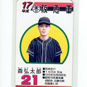 タカラプロ野球カードゲーム風 自作カード１枚(森弘太郎)の画像1