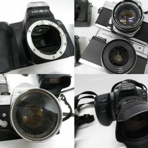 54●a617☆同梱不可 ジャンク品 フィルムカメラ 【ミノルタ】【ペンタックス】など  ボディ・レンズ 大量12kg以上 現状の画像3