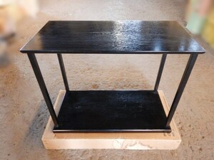 真台子 木製 組み立て式 茶道具 置台 茶棚 床の間 幅：約85㎝