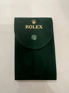 ロレックス ROLEX 腕時計携帯用ポーチ ケース 袋 ノベルティ 希少品！★ウォッチケース グリーン 携帯ケース トラベルケース 