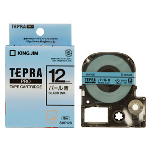 4971660753055 テプラＰＲＯパール色テープ　　青／黒文字 オフィス機器 ラベルライター テプラテープ キングジム SMP12B