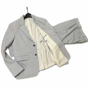 極美品 ZARA MAN ザラマン【大人気春カラー】ストレッチ トラベルセットアップスーツ 希少サイズ48(L相当)/ライトグレー ビジネス 通勤