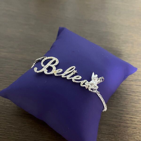 【Disney Couture】 アクセサリー シルバー ネックレス ディズニー ティンカーベル ストーン Believe