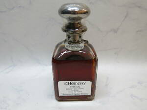 SAKE178【古酒】Hennessy/ヘネシー シルバートップ ライブラリーデキャンタ コニャック ブランデー 700ml 40％ 付き未開栓 箱なし
