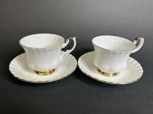 未使用　ロイヤルアルバート　ROYAL ALBERT　ティーカップ＆ソーサー　ペア