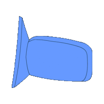 ムーヴ DBA-LA100S 左 サイド ミラー ドア ミラー X T26 /シルキーマルーンクリスタル(M/ 87940-B2F40 87940-B2F50_画像6