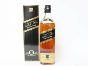 1円～★ジョニーウォーカー 12年 ブラックラベル エクストラ スペシャル 黒キャップ Johnnie Walker *箱付［度数:43% 内容量:750ml］