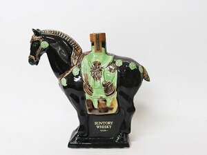 大阪府内限定発送★サントリー ウイスキー ローヤル 干支ボトル 午歳 SUNTORY *しっぽ欠け［度数:43% 内容量:600ml 総重量:1319g］