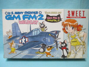 2機入り 黒ネコ ラッキー2匹付 1/144 SWEET グラマン FM-2 ワイルドキャット/XF4F-8 未開封/現状品 定形外220円 エフトイズ