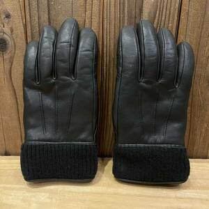 KADOYA カドヤ レザーグローブ RUGGEDMAN GLOVE メンズ Mサイズ ラギッドマン K´S LEATHER ブラック 革手袋 カフェレーサー 