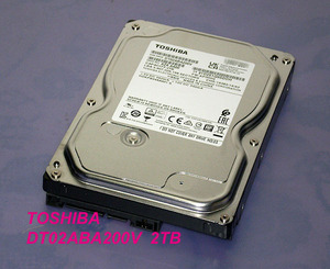 ●TOSHIBA DT02ABA200V 2TB　AVコマンド対応 未使用品/使用:4時間 ■そのC