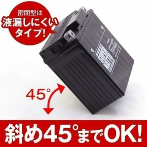 液入済) ◆同梱可能！安心の高品質！シグナスX(BC-SE12J)対応バッテリー 信頼のスーパーナット製 STX7A-BS 【YTX7A-BS / FTX7A-BS互換】◆の画像5