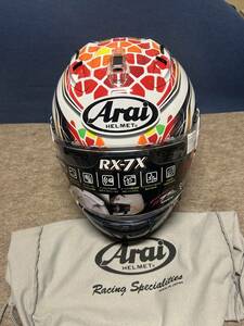 Arai (アライ) RX-7X NAKAGAMI GP2 フルフェイスヘルメット ナカガミ　XL