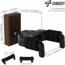 【開封のみ】Sondery ★ギター ハンガー 壁掛け スタンド フック かべかけ ホルダー ウクレレ ベース 自動ロック 石膏ボード 3個入り　_画像7